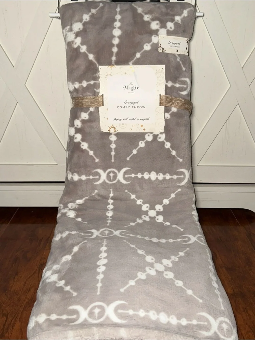 Magic Moon Astrology Cozy Plush Throw Blanket